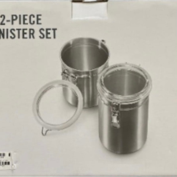 Martha Stewart Set of TWO Food Storage Canisters w/ Airtight Lid 1.5QT &… - Picture 3 of 6